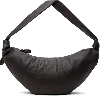 Lemaire Brown Large Croissant Bag In Gr102 Mink
