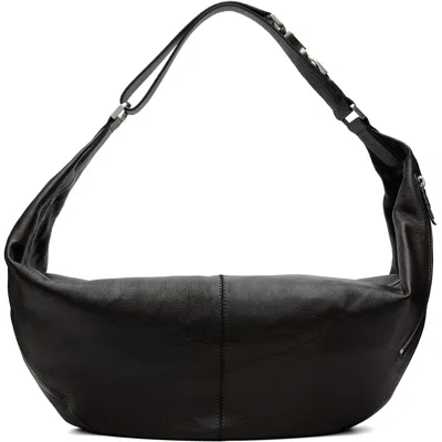Lemaire Brown Large Quiver Clip Bag In Br490 Dark Chocolat