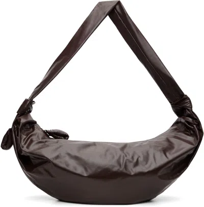 Lemaire Brown Large Soft Croissant Bag