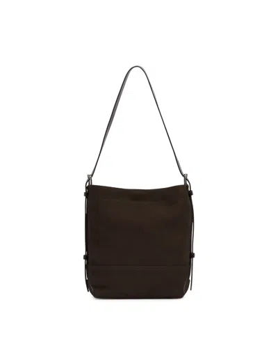Lemaire Brown Leather Belted Bag In Brown Marrone   #3d322d