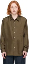 LEMAIRE BROWN LOOSE SHIRT