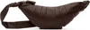 Lemaire Burgundy Small Croissant Bag In Br503 Roasted Pecan