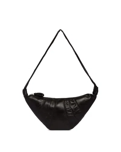 Lemaire Brown Medium Croissant Shoulder Bag In Brown Marrone   #3d322d