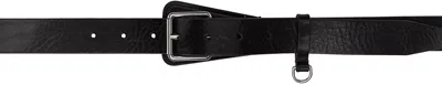 Lemaire Brown Military 30mm Belt In Br449 Dark Brown