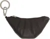 Lemaire Brown Mini Croissant Coin Pouch In Br490 Dark Chocolate