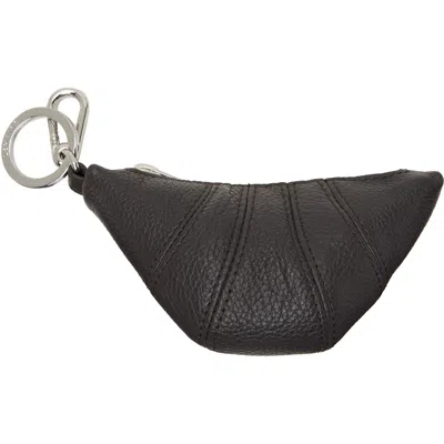 Lemaire Brown Mini Croissant Keychain