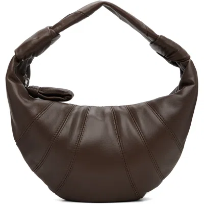Lemaire Brown Mini Fortune Croissant Bag In Br442 Otter