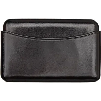 Lemaire Brown Molded Card Holder In Br512 Ristretto
