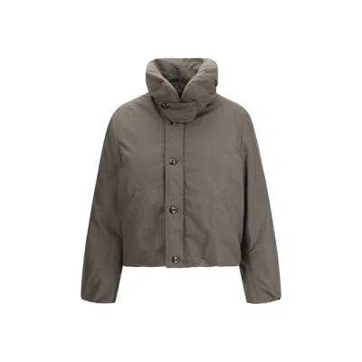 LEMAIRE BROWN POLYAMIDE SHELL JACKET