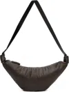 Lemaire Brown Rail Belt Medium Croissant Bag