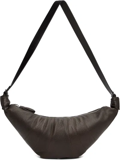Lemaire Brown Rail Belt Medium Croissant Bag