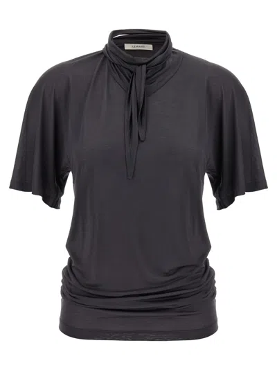 LEMAIRE BROWN SCARF TOP