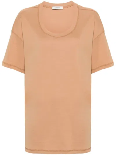 Lemaire Seam-detailing T-shirt In Neutrals