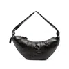 Lemaire Large Croissant Leather Shoulder Bag In Brown