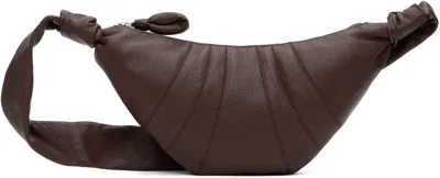 Lemaire Brown Small Croissant Bag In Br503 Roasted Pecan