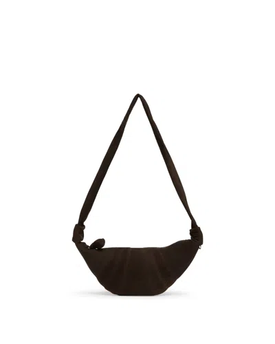 Lemaire Brown Small Croissant Bag In Brown Marrone   #3d322d