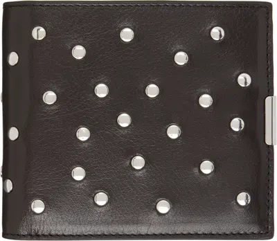Lemaire Brown Soft Tab Studs Dots Bifold Wallet