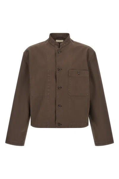 Lemaire Brown Stand Collar Jacket