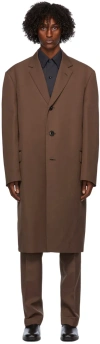 Lemaire Brown Suit Coat In 428 Russet