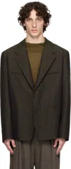 Lemaire Brown Tailored Sb Blazer
