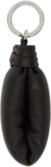 Lemaire Brown Wadded Keychain In Br490 Dark Chocolate