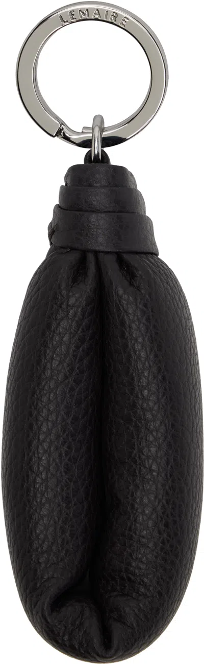 Lemaire Brown Wadded Keychain In Br490 Dark Chocolate