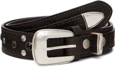 Lemaire Brown Western Studs 30 Belt