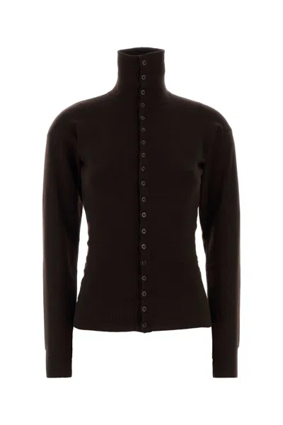 LEMAIRE LEMAIRE BROWN WOOL CARDIGAN