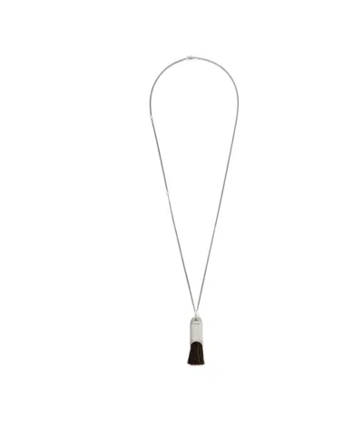 Lemaire Brush Necklace In Gray