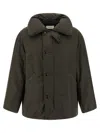 Lemaire Puffer Blouson With High Collar And Pockets In Black