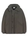 Lemaire Bubble-collar Puffer Jacket In Gray
