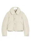 Lemaire Bubble-collar Puffer Jacket In White