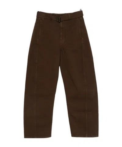 Lemaire Buckle Jeans In Black