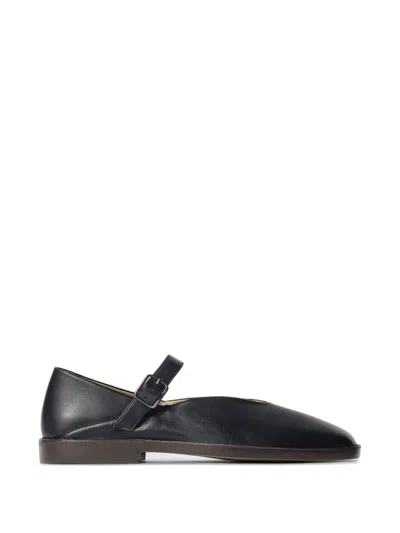 Lemaire Buckle Strap Ballerinas In Black