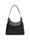 Lemaire Soft Leather Hobo Bag Adjustable Strap Hardware In Black