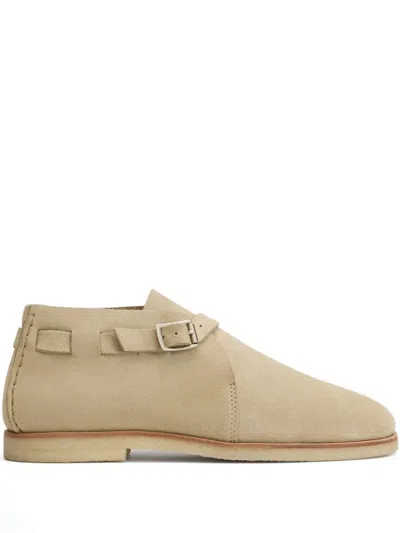 Lemaire Buckle-strap Slippers In Neutral