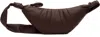Lemaire Burgundy Small Croissant Bag In Br503 Roasted Pecan