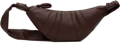 Lemaire Burgundy Small Croissant Bag In Br503 Roasted Pecan