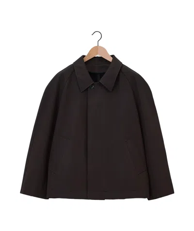 Lemaire Car Jacket In Brown