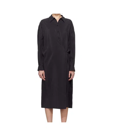 Lemaire Button Dress In Black