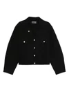 Lemaire Button-fastening Flap-pocket Jacket In Black