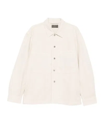 Lemaire Button-fastening Patch-pocket Shirt In Neutral