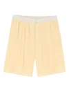 Lemaire Button-front Shorts In Yellow