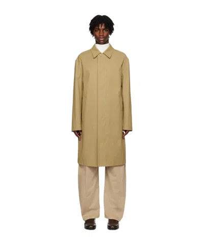 Lemaire Button Long-sleeved Coat In Nude