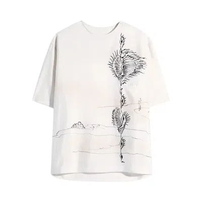 Pre-owned Lemaire Button Neck Top 'jasmine' | White | Men's Size M