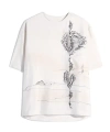 Lemaire Button Printed T-shirt In White