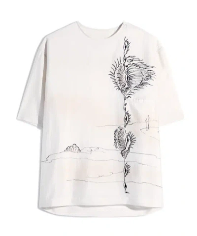 LEMAIRE BUTTON PRINTED T-SHIRT