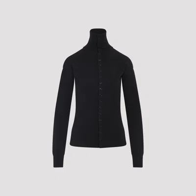 Lemaire Buttoned Fitted Cardigan In Black