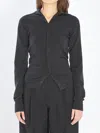 Lemaire Buttoned Fitted Cardigan In Gray