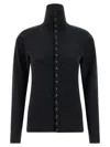 Lemaire Grey Buttoned Fitted Cardigan In Gray